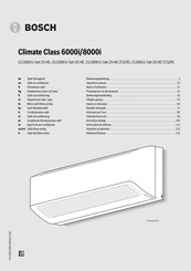 Bosch Climate Class 8000i Operation Manual