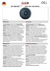 Audio System EX 165 SQ EVO3 User Manual