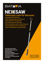 Batavia NEXXSAW BT-EXP003 Operating Instructions Manual