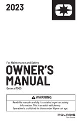 Polaris General 1000 2023 Owner's Manual