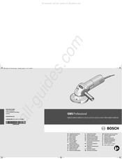 Bosch Professional GWS 850CE Original Instructions Manual