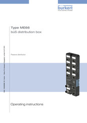 Burkert ME66 Operating Instructions Manual