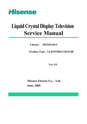Hisense LCD19V88 Service Manual