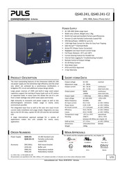 Puls DIMENSION QS40.241-C2 Manual