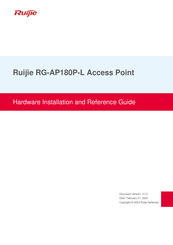 Ruijie RG-AP180P-L Hardware  Installation And Reference Manual