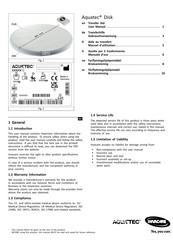 Invacare Aquatec Disk User Manual