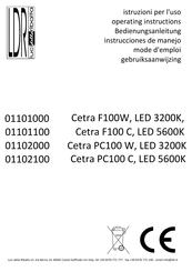 Ldr Cetra F100W, LED 3200K Operating Instructions Manual