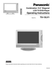 Panasonic TX-15LV1 Operating Instructions Manual