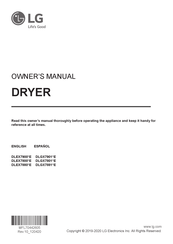 LG DLEX7880 E Series Owner's Manual