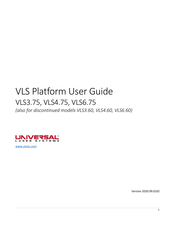 Universal Laser Systems VLS3.60 User Manual