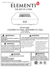 ELEMENTI Plus LUCERNE OFG419NG Owner's Manual