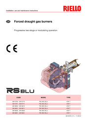 Riello RS 25/E BLU Installation, Use And Maintenance Instructions