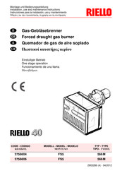 Riello 566M Installation, Use And Maintenance Instructions