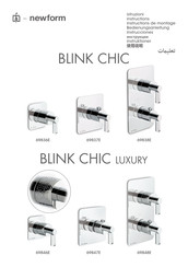 newform BLINK CHIC luxury 69846E Instructions Manual