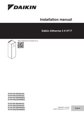 Daikin ETVH-D6V Installation Manual