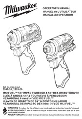 Milwaukee M12 FUEL 2553-20 Operator's Manual