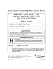 Pentair Pool Products CCP240 Owner's Manual