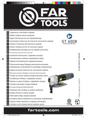 Far Tools GT 600B Original Manual Translation