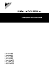 Daikin FHA125AVEB Installation Manual