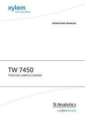 Xylem TW 7450 Operating Manual