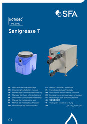 Sfa Sanigrease T 40 Operating & Installation Manual