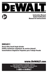DeWalt DWE4011KCCT-CA Instruction Manual