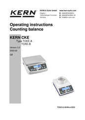 KERN TCKE 16K-5-B Operating Instructions Manual
