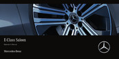 Mercedes-Benz E-Class Saloon 2022 Operator's Manual