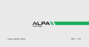 ALPA AA021 Manual