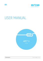 Erbe APC 3 User Manual