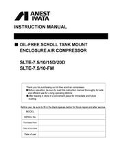 Anest Iwata SLT-7.5-FM Instruction Manual