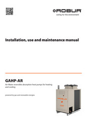 Robur GAHP-AR Instructions For Installation, Use And Maintenance Manual