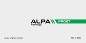 ALPA PRO67 Manual
