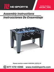 Md Sports Barrington SOC054 057B Assembly Instructions Manual