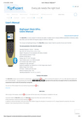 Rigexpert Stick XPro User Manual