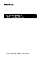 Toshiba B-FP Series Manual