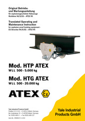 Yale HTG 15000 ATEX Operating And Maintenance Instructions Manual
