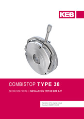 KEB COMBISTOP 38 Instructions For Use Manual