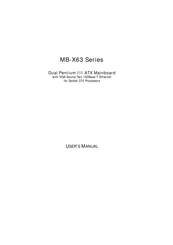 Lanner electronics MB-X63 Series User Manual