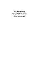 Lanner electronics MB-X71 Series Manual