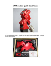 Avalon EVO-quattro Quick Start Manual
