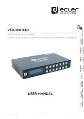Ecler VEO-MXH44D User Manual