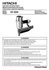 Hitachi NT 65M Instruction And Safety Manual