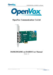 OpenVox D430E User Manual