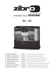 Toyotomi zibro RC-32 Operating Manual