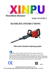 Xinpu XP-G65BC-1 Handling Instructions Manual