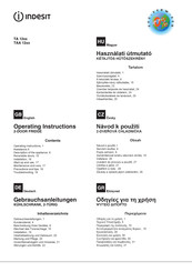 Indesit TA 12 Series Operating Instructions Manual