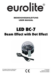 EuroLite LED BC-7 User Manual