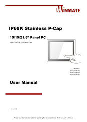 Winmate IP69K Stainless P-Cap User Manual