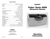Lyman Turbo Sonic 6000 Operating Instructions Manual